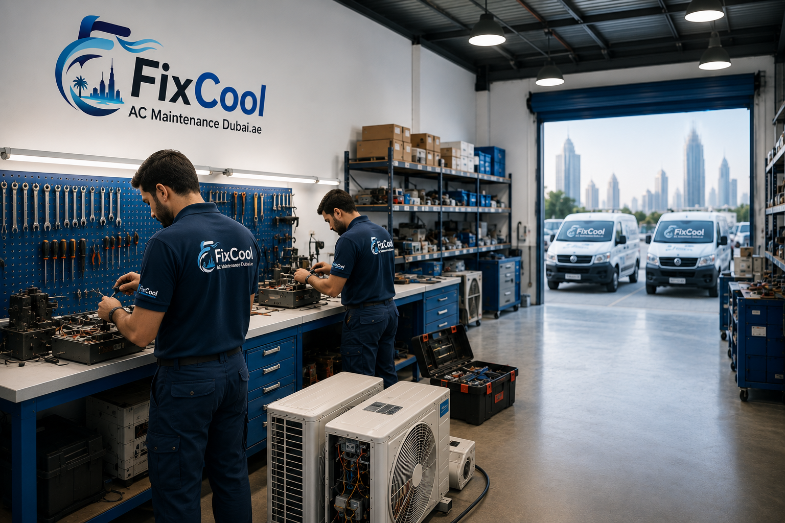 FixCool workshop and office